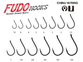 Háčik Fudo 1101 Chinu W/Ring Black Nickel
