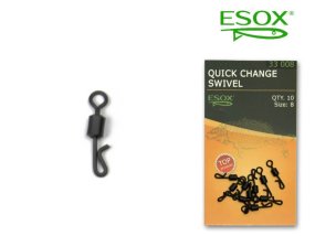 Esox Obratlíky Quick Change Swivel, 10 Ks