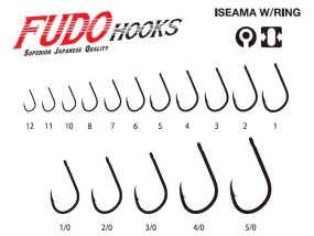 Háčik Fudo 3001 Iseama W/Ring Black Nickel