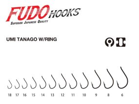 Háčik Fudo 3101 Umi Tanago W/Ring Black Nickel