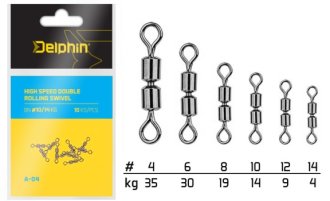 Obratlík Hi speed double rolling swivel A-04