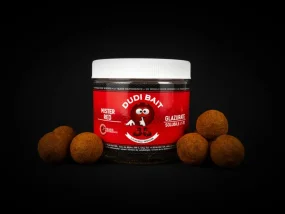 Obalené Boilies Dudi Bait Mister Red Super Hot 100g Rozpustné (Solubile)