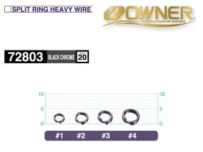 Navliekacie Krúžky Owner 52803 Split Ring Heavy Wire