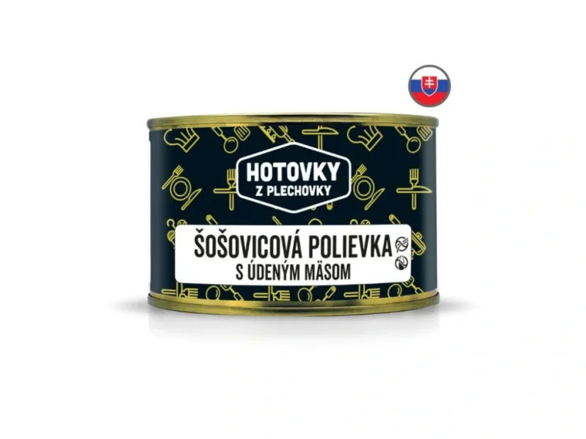 Šošovicová polievka s údeným mäsom 400ml