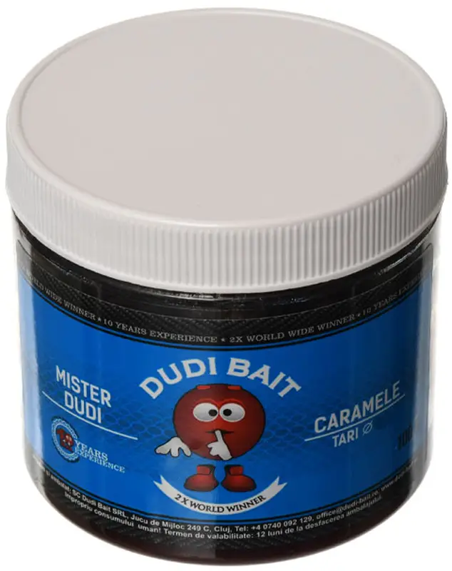 Dipované Boilies Dudi Bait Mister Dudi 100g Nerozpustné (Tari)